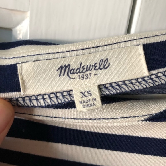 Madewell Stripeturn Ponte Top - Picture 4 of 5